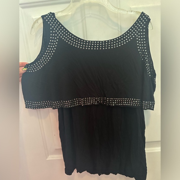 BCBG studded cold shoulder top - Picture 4 of 4